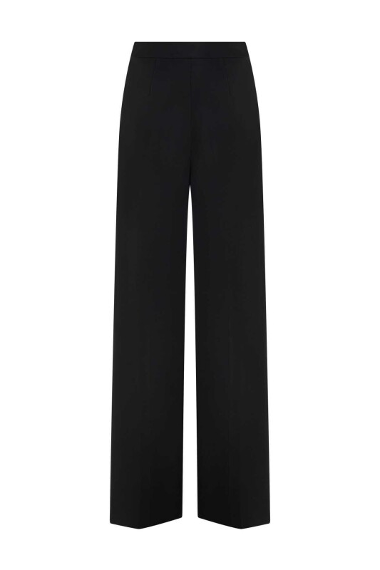  Krep Kadın Pantolon Siyah - 4