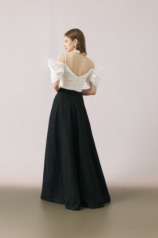 Maksi Boy Tafta Etek Siyah - 2