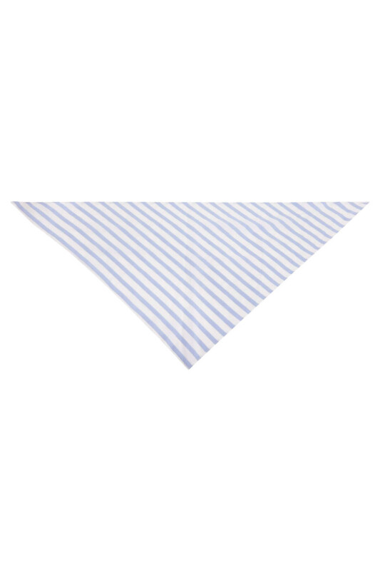 Mavi Çizgili Eşarp Standart Renk - 1