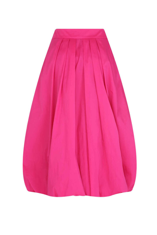  Midi Boy Tafta Etek Fuşya - 5