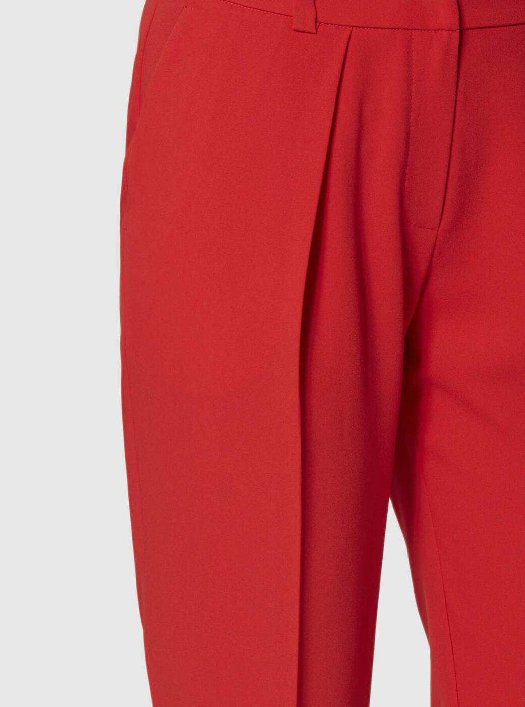 Paça Detaylı Kadın Pantolon Kırmızı - 3
