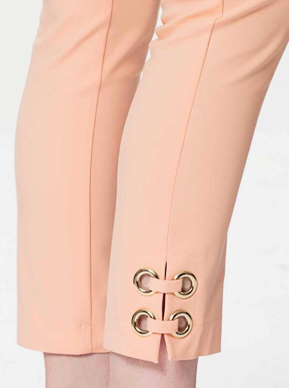 Paça Detaylı Pantolon Somon - 4