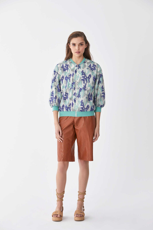 Payetli Bomber Standart Renk - 4