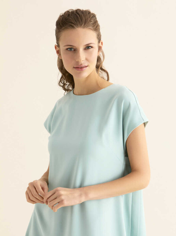 Pile Detaylı Elbise Akua - 3