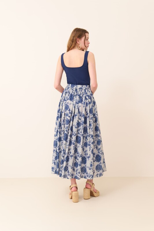 Pileli Maksi Boy Etek Standart Renk - 2