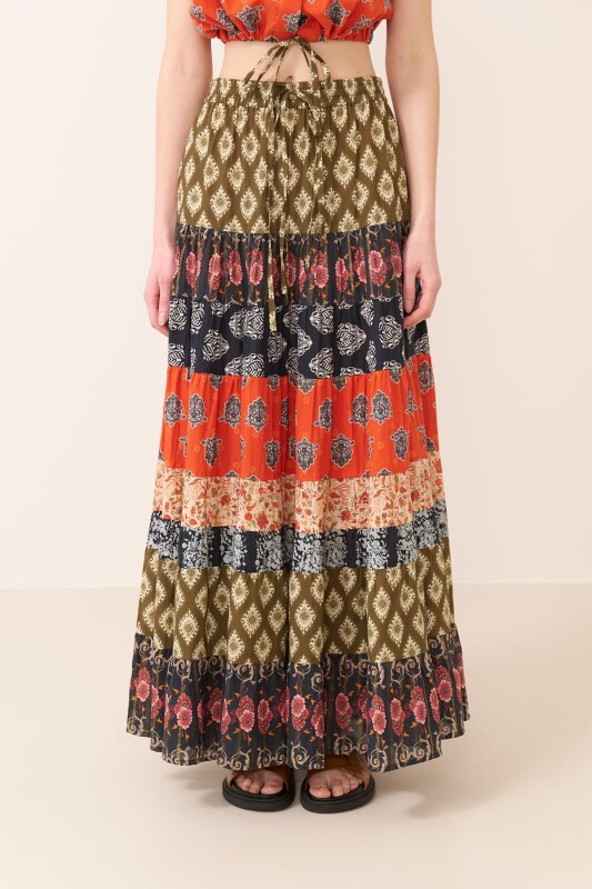 Pileli Maksi Boy Etek Standart Renk - 3