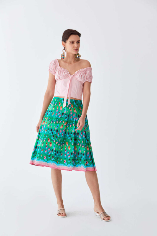 Piliseli Desenli Etek Standart Renk - 3