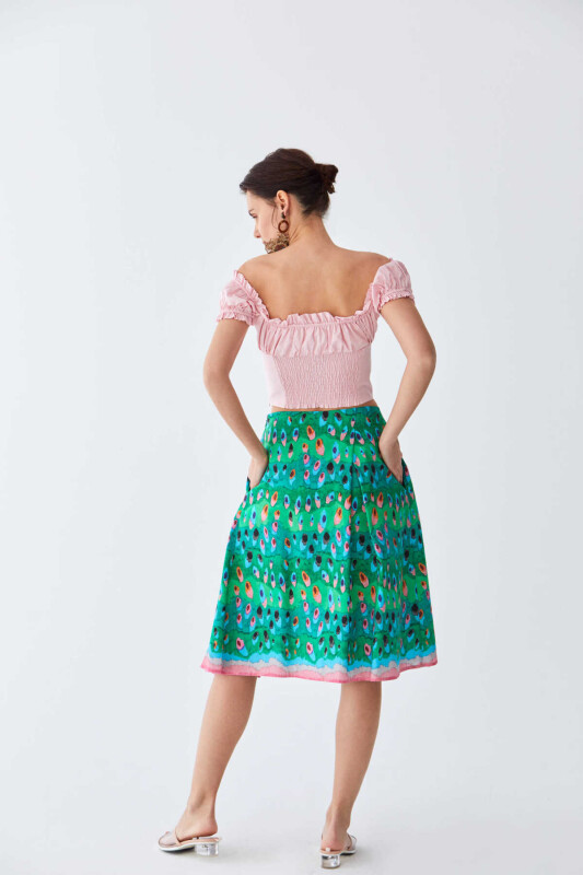 Piliseli Desenli Etek Standart Renk - 2