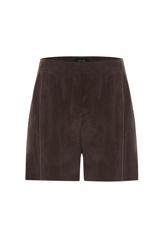 Pilli Şort Kahve - 5