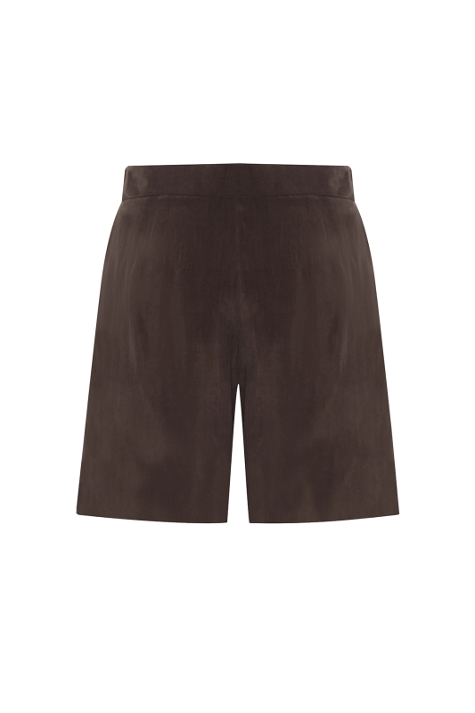 Pilli Şort Kahve - 4