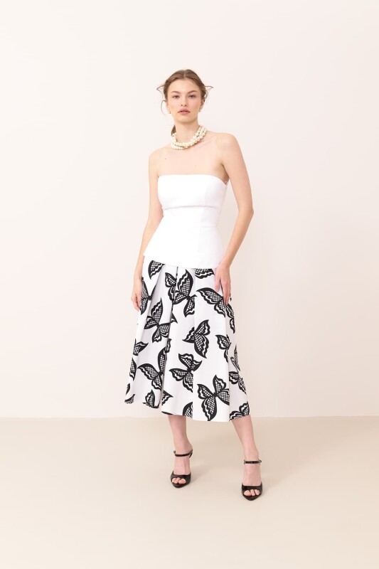 Poplin Büstiyer Beyaz - 3