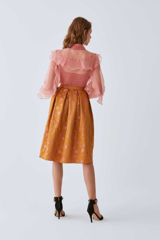  Puantiye Detaylı Kabarık Etek Standart Renk - 2