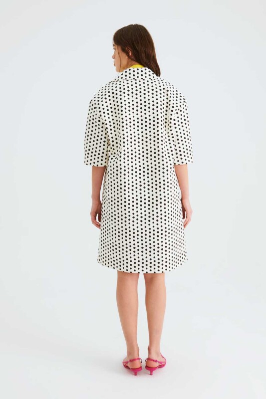 Puantiyeli Kap Siyah-Ekru - 2