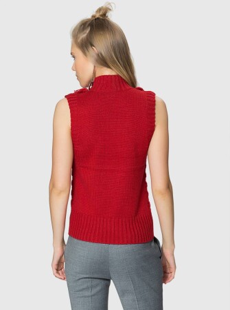  Püskül Detaylı Triko Kiremit - 2