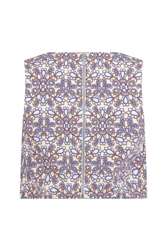 Renkli Desenli Bluz Standart Renk - 5