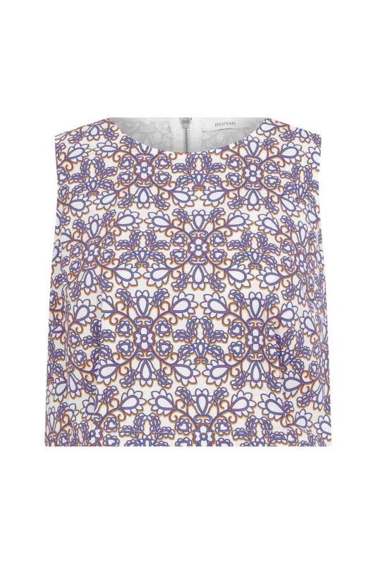 Renkli Desenli Bluz Standart Renk - 4