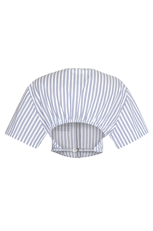 Sırt Dekolteli Bisiklet Yaka Crop Gömlek Standart Renk - Roman (1)