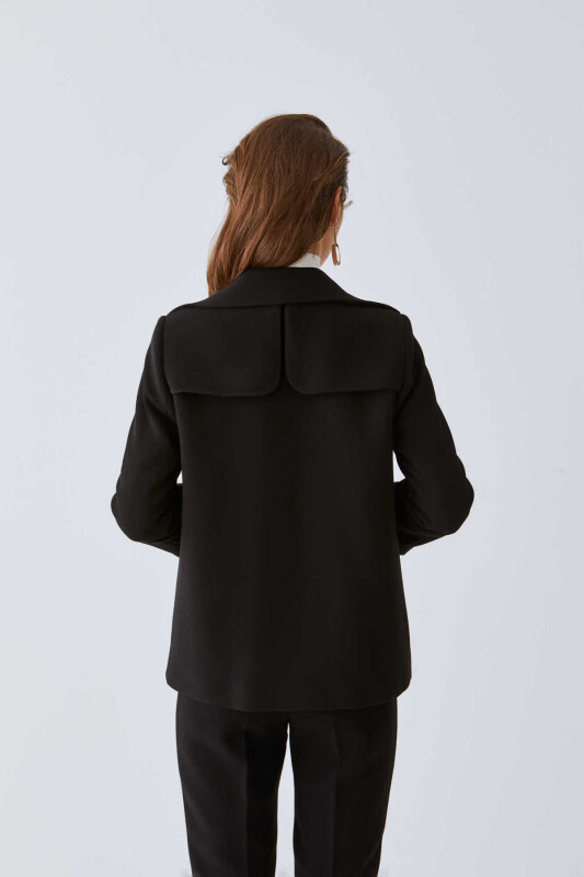  Sırt Detaylı Ceket Siyah - 2