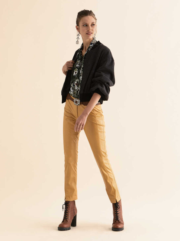  Sırt Figürlü Bomber Ceket Antrasit - 3