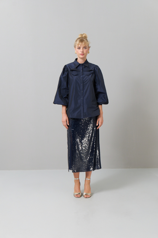 Tafta Gömlek Lacivert - 3