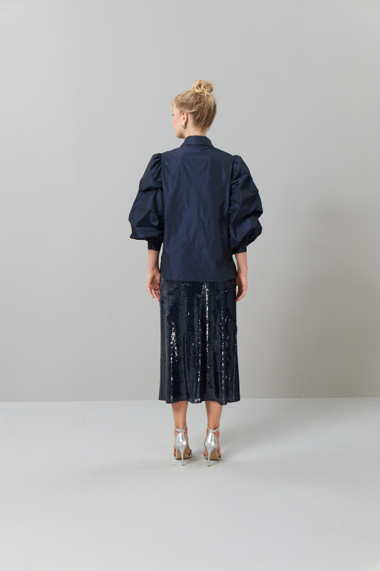 Tafta Gömlek Lacivert - 2