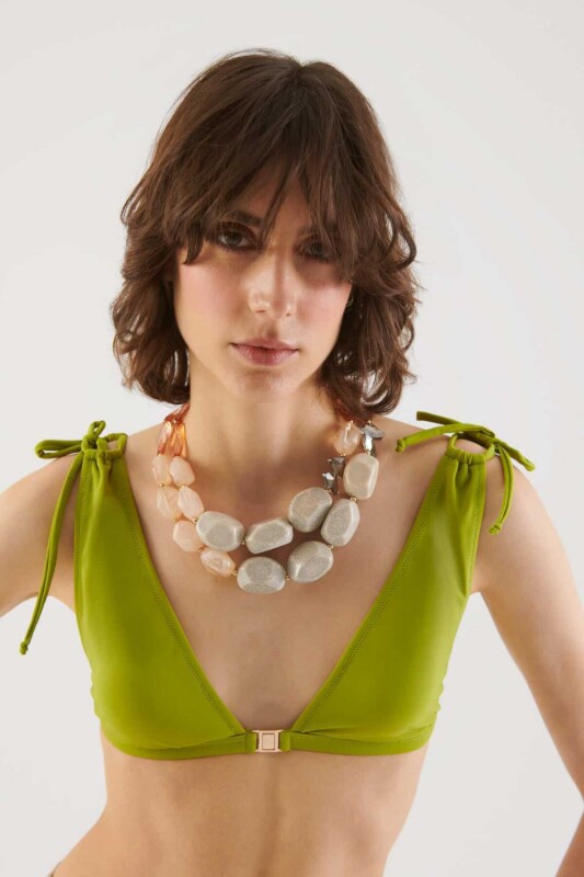 Taş Aksesuarlı Kolye Standart Renk - 2