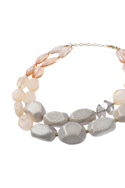 Taş Aksesuarlı Kolye Standart Renk - 4