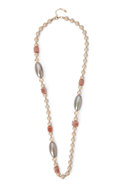 Taş Detaylı Kolye Standart Renk - 1