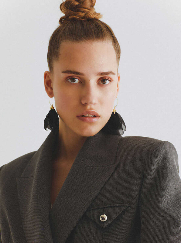  Tek Düğme Kadın Ceket Gri - 3