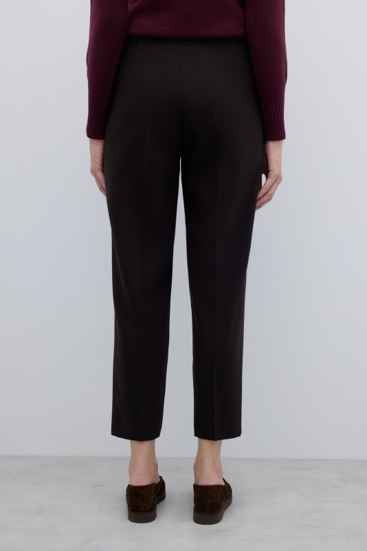 Tek Pilili Havuç Pantolon Kahve - Roman (1)