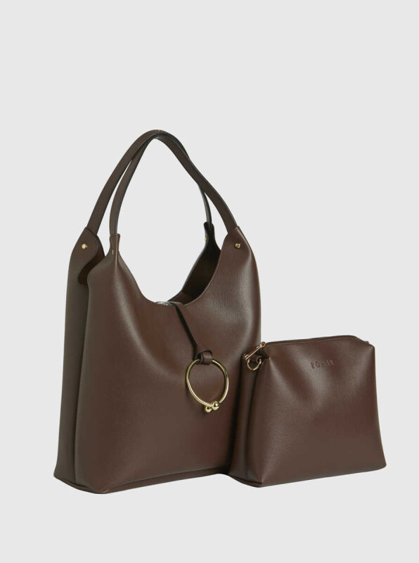  Toka Detaylı Kadın Çanta Kahve - 2