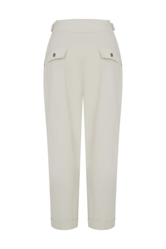 Tokalı Kadın Pantolon Bej - 5