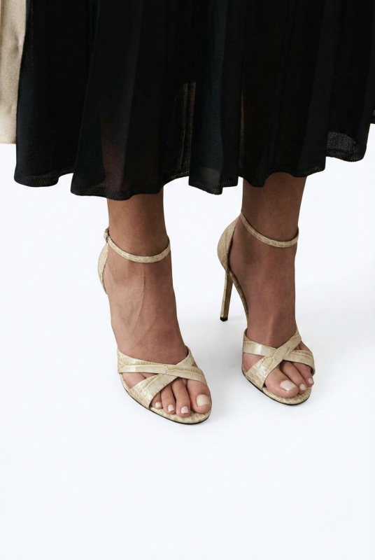 Topuklu Ayakkabı Bej - Roman