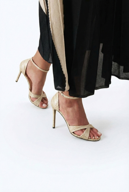 Topuklu Ayakkabı Bej - 3