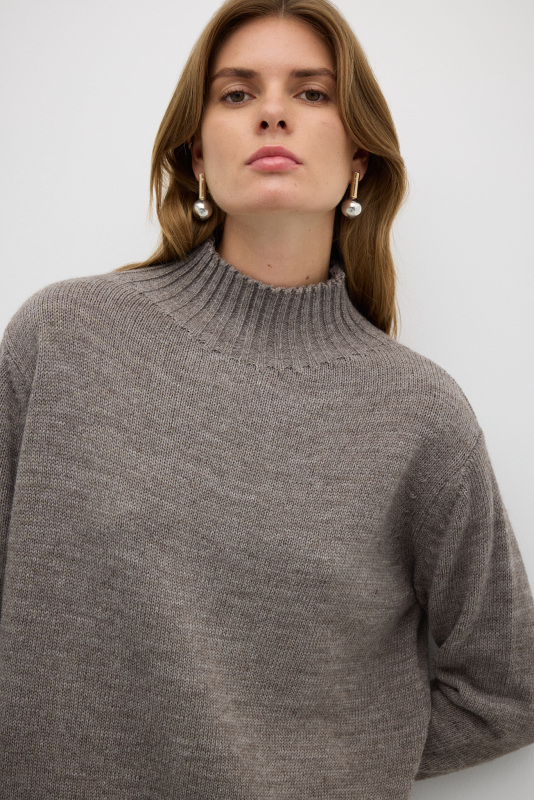 Triko Kazak Kahve Melanj - 4