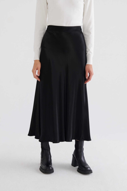 Uzun Midi Etek Siyah - 3