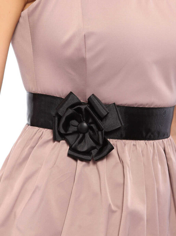 Midi Boy Elbise Bej - 3