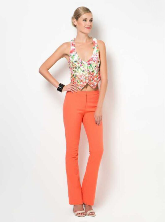 Dar Kesim Pantolon Coral - 4