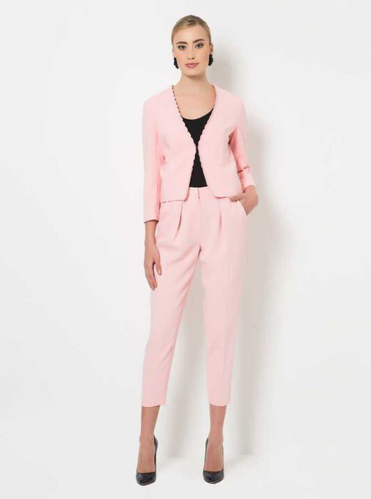 Yarım Paça Pantolon Açık Pembe 