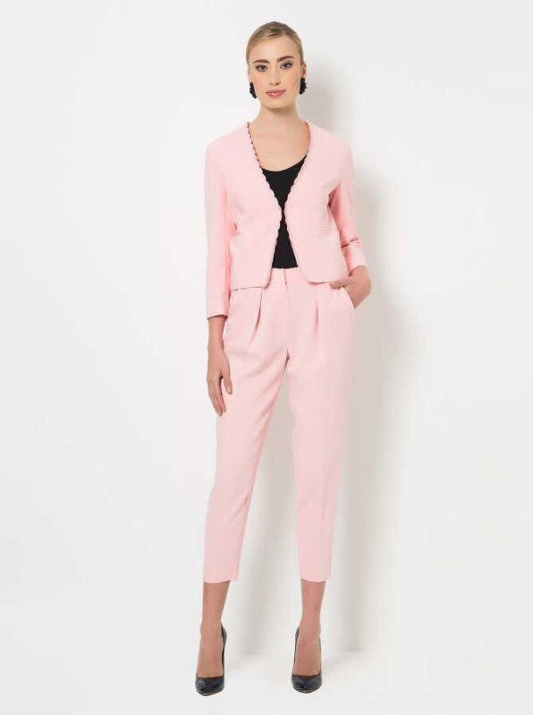 Yarım Paça Pantolon Açık Pembe - 2