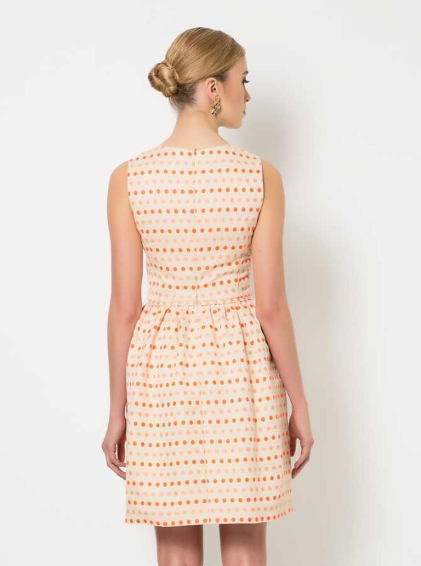 Midi Boy Günlük Elbise Oranj - 2