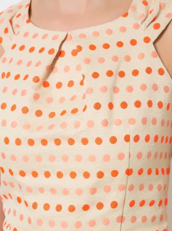 Midi Boy Günlük Elbise Oranj - 3