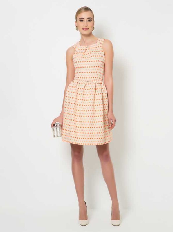 Midi Boy Günlük Elbise Oranj - 4