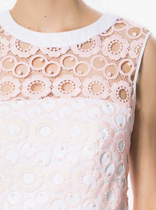 Kolsuz Midi Boy Günlük Elbise Pudra - 3