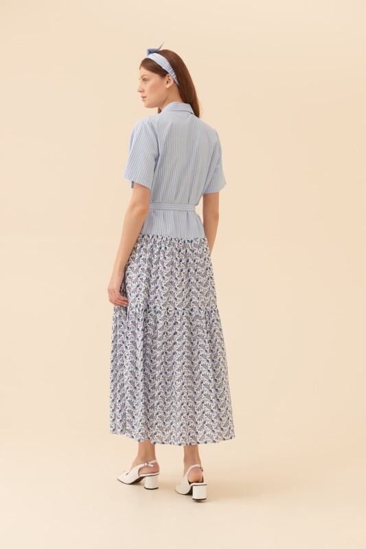 Yırtmaçlı Günlük Elbise Standart Renk - 2