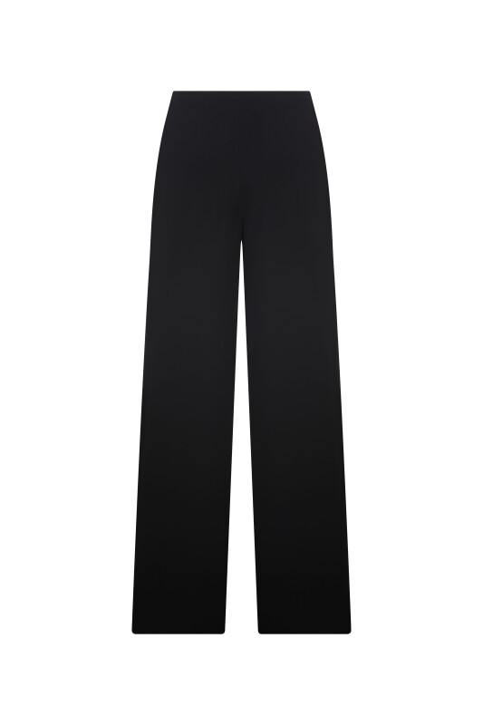 Geniş Paça Pantolon Siyah - 5