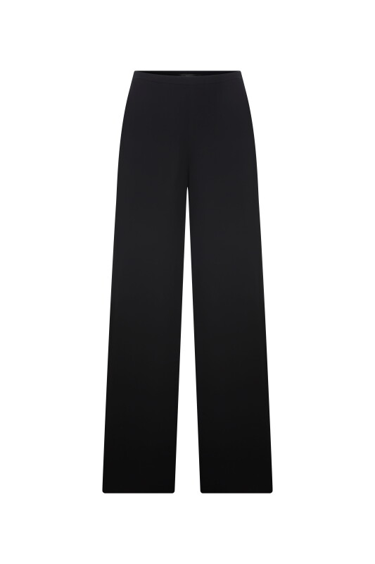 Geniş Paça Pantolon Siyah - 4