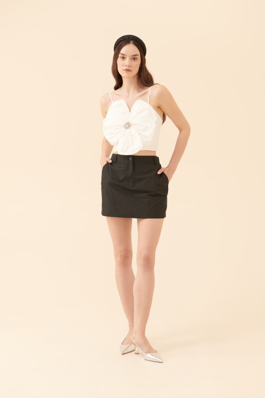 Etek Şort Siyah - 4