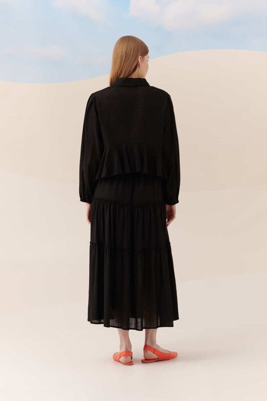 Uzun Kollu Bluz Siyah - 2