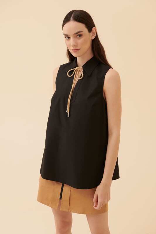 Kolsuz Bluz Siyah - 1